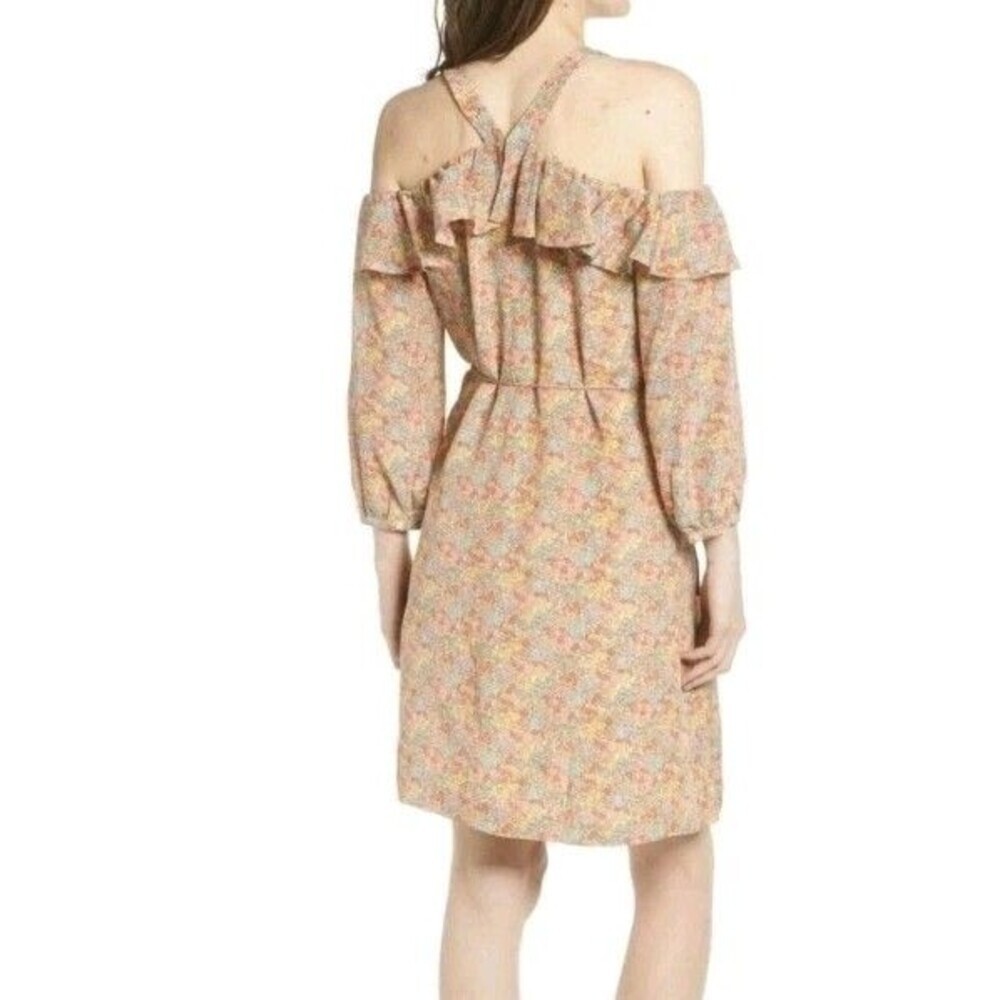 MADEWELL Forsythia Dress Women's Size 8 Blossom Off Shoulder Silk Bloomcore - Picture 2 of 9